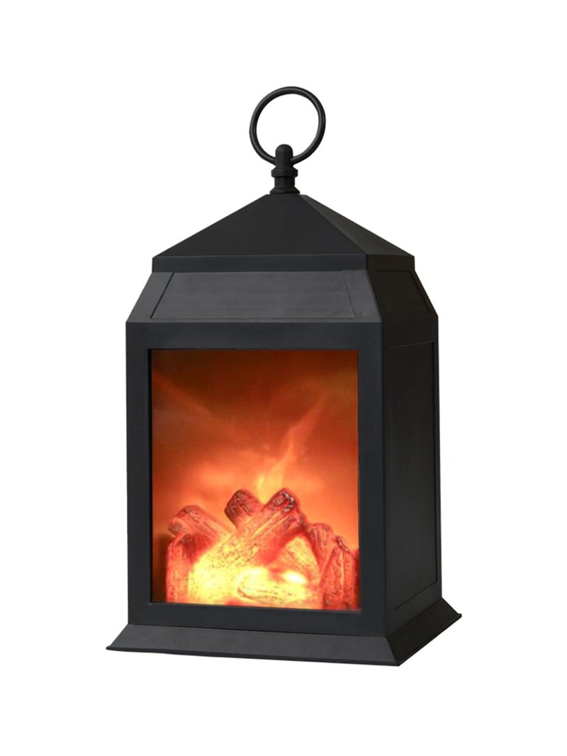 DECANIT Fireplace Lantern and Battery Operated USB Operated 6 Hour Timer Included Tabletop Fireplace Lantern Indoor/Outdoor Fireplace Lamp (1 Pack House Shape No Heater Function Size:6.3x5.5x12 Inch) - Image 1